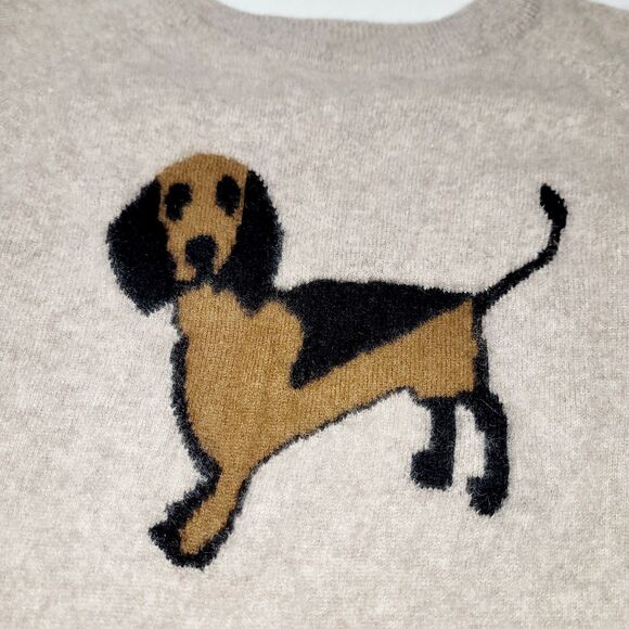 Philosophy 100% Cashmere Daschund Dog Sweater Small RN 93178 Cozy $250 MSRP - Picture 3 of 8